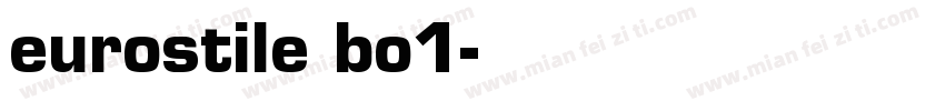 eurostile bo1字体转换